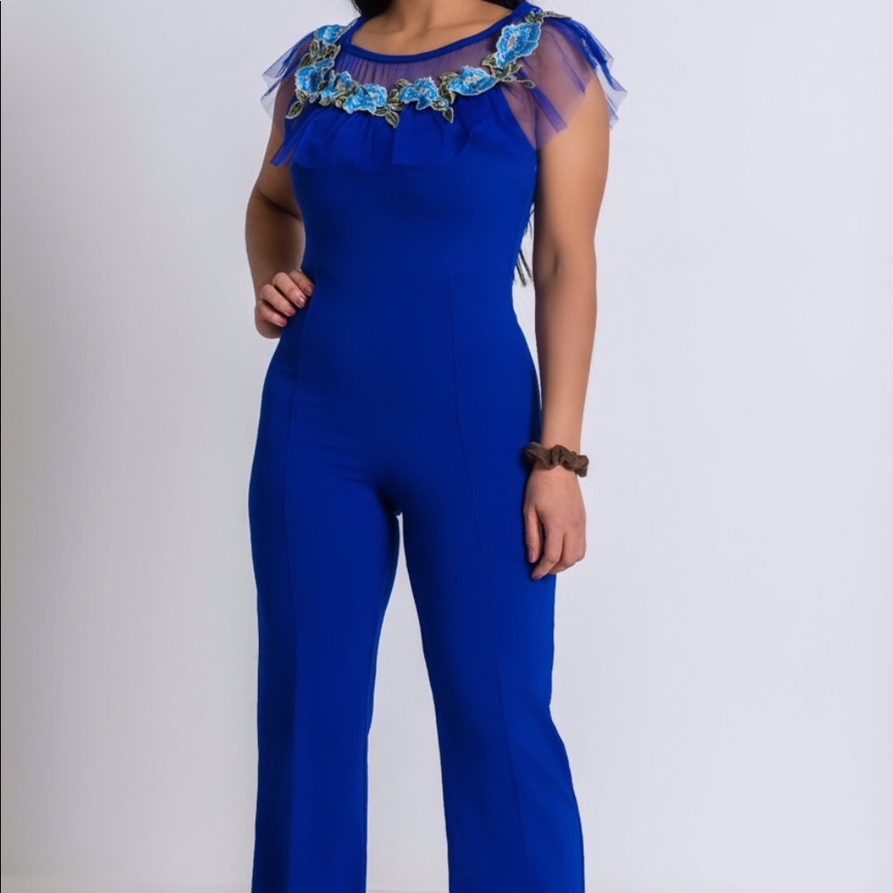 Royal blue jumpsuit